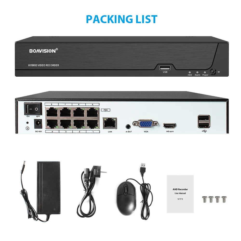 CowLost | 8ch-4k-poe-nvr-xmeye-face-detection-video-recorder-4ch-for-poe-cameras-video-surveillance-system-security-protection |6