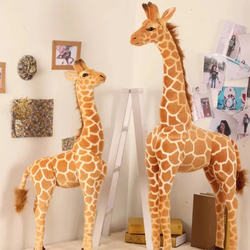 CowLost | fencing-barriers-large-realistic-plush-giraffe-toy |9