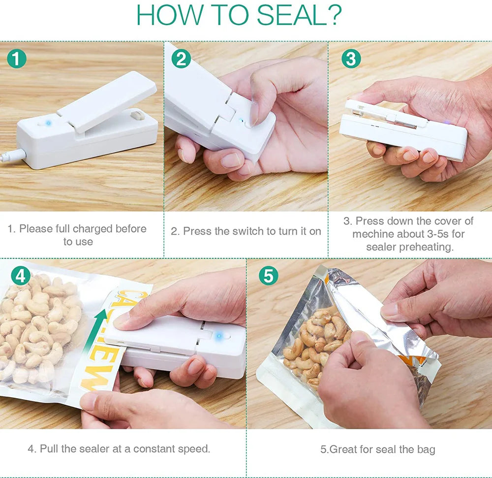 CowLost | mini-bag-sealer-2-in-1-portable-heat-sealers-rechargeable-handheld-vacuum |3