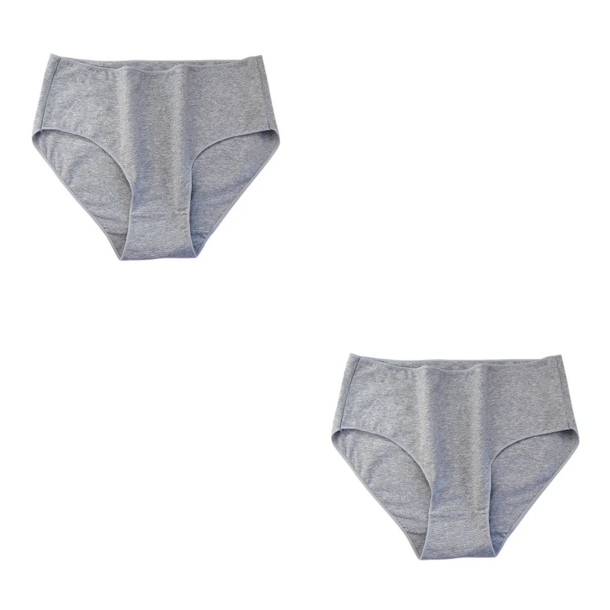 CowLost | product_id-2pcs-women-s-high-waist-cotton-briefs-breathable-solid-color-m-2xl |29