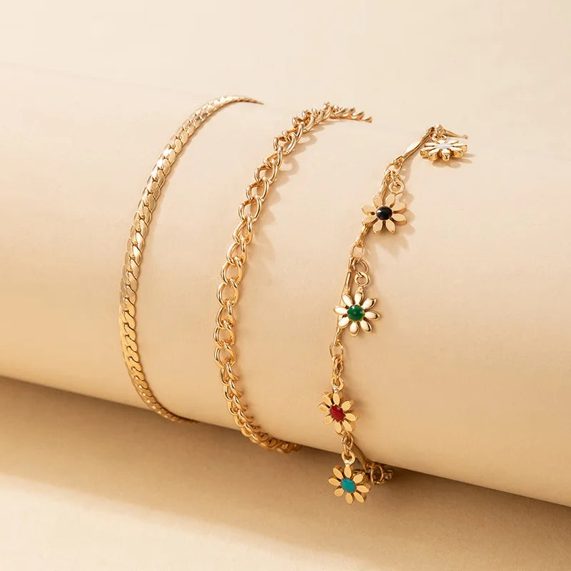 CowLost | bohemian-colorful-turkish-eyes-anklets-for-women-butterfly-flower-zircon-shell-cat-ankle-bracelet-summer-beach-foot-leg-jewelry-1 |17
