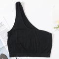 CowLost | one-shoulder-tank-tops-women-seamless-underwear-bra-top-female-crop-top-sexy-lingerie-ribbed-streetwear-camisole |15