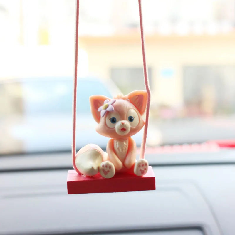 CowLost | product_id-resin-fox-penguin-car-pendant-rearview-mirror-decoration-animal-doll |1
