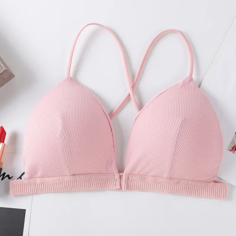 CowLost | product_id-wireless-front-closure-push-up-deep-v-bra-thin-wire-free-bralette-for-women |9