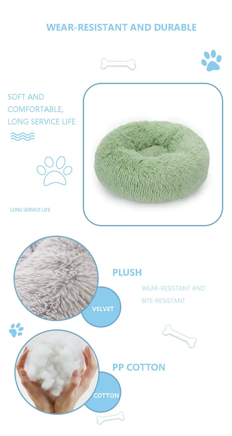 CowLost | product_id-super-soft-round-pet-bed-kennel-warm-plush-sleeping-bag-for-dogs-cats-46-50-60cm |10