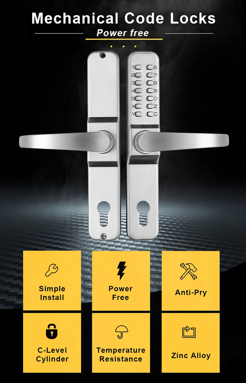 CowLost | locks-keys-product_id-villa-mechanical-combination-code-lock-keyless-smart-gate-handle-lock |9