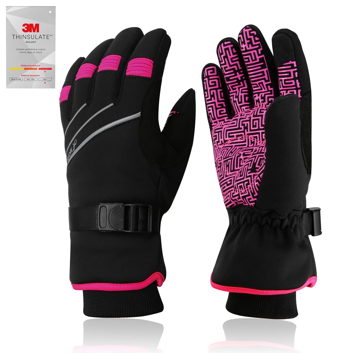 CowLost | waterproof-winter-ski-gloves-3m-thinsulate-touchscreen-thermal-outdoor-snowboard |7