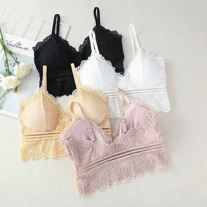 CowLost | product_id-lace-v-neck-bralette-crop-top-sexy-womens-lingerie-tank-bra |7