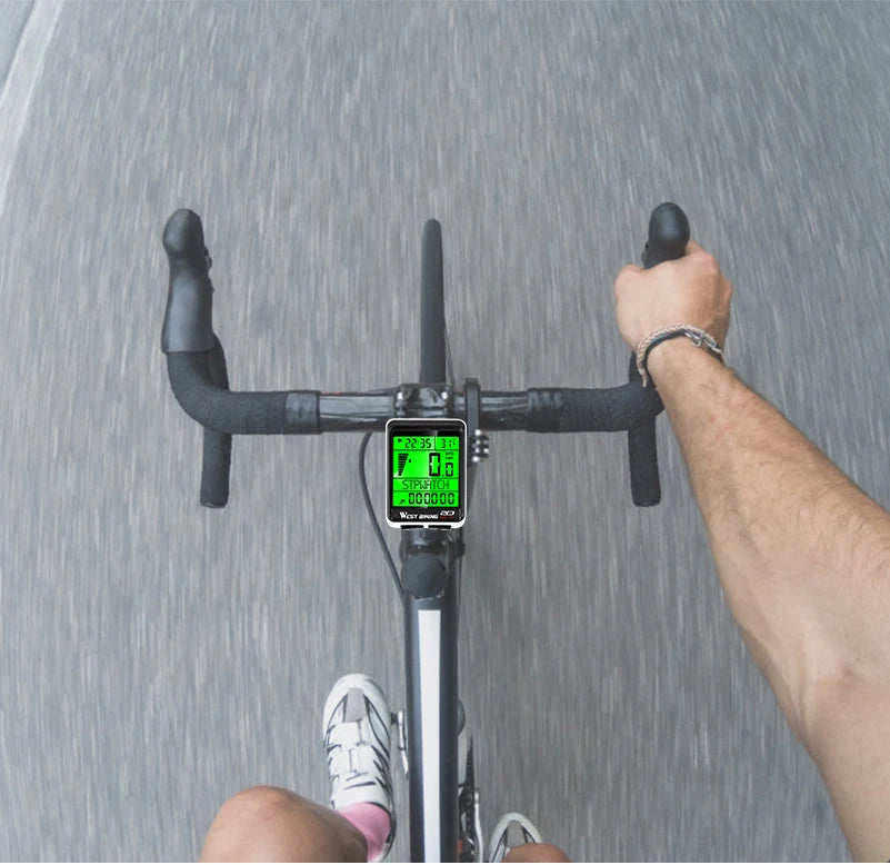 CowLost | west-biking-led-waterproof-bicycle-computer-wireless-5-language-cycling-bike-odometer-stopwatch-speedometer-2-1in-bike-computer |24