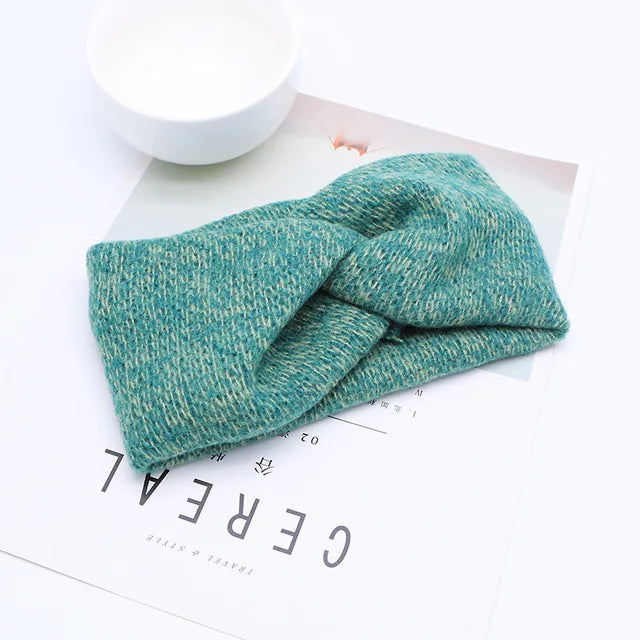 CowLost | women-knitting-cross-knot-woolen-warm-headbands |37