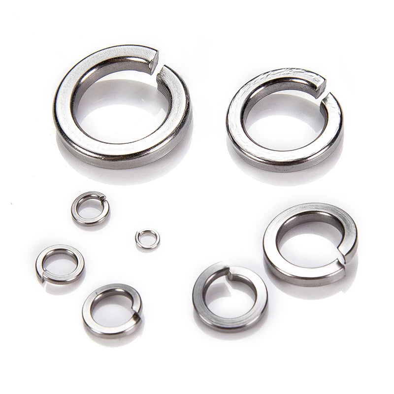 CowLost | 300-480pcs-lock-washers-set-stainless-steel-black-carbon-steel |11