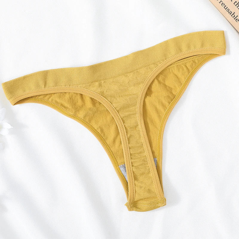 CowLost | product_id-5pcs-brazilian-high-waist-sports-thong-g-string-panties-women-m-xl-solid-t-back-underwear-set |22