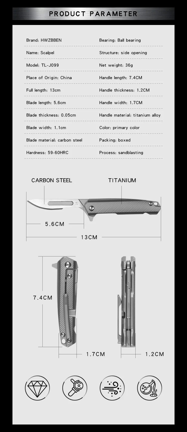 CowLost | tools-upgrade-titanium-alloy-folding-scalpel-with-replaceable-blades |19