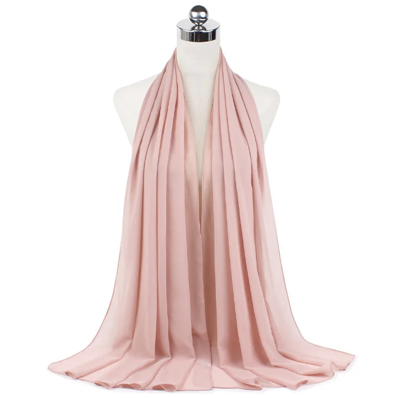 CowLost | muslim-chiffon-hijab-scarf-women-long-solid-color |48