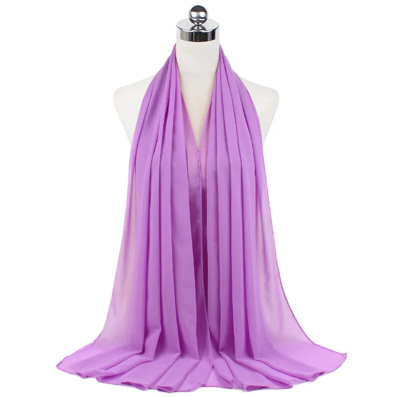 CowLost | muslim-chiffon-hijab-scarf-women-long-solid-color |29