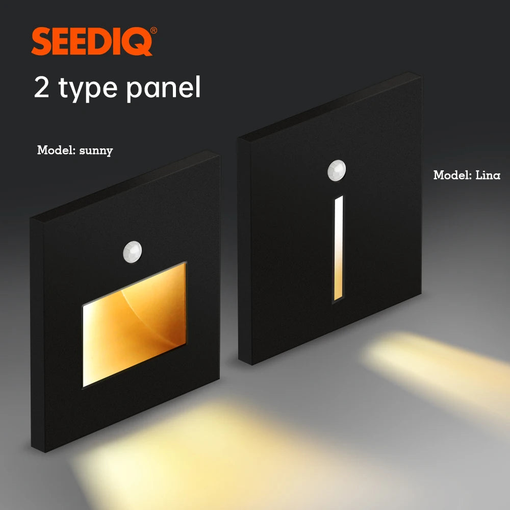 CowLost | product_id-led-recessed-wall-light-with-pir-motion-sensor-for-indoor-stairs-and-corridors |4