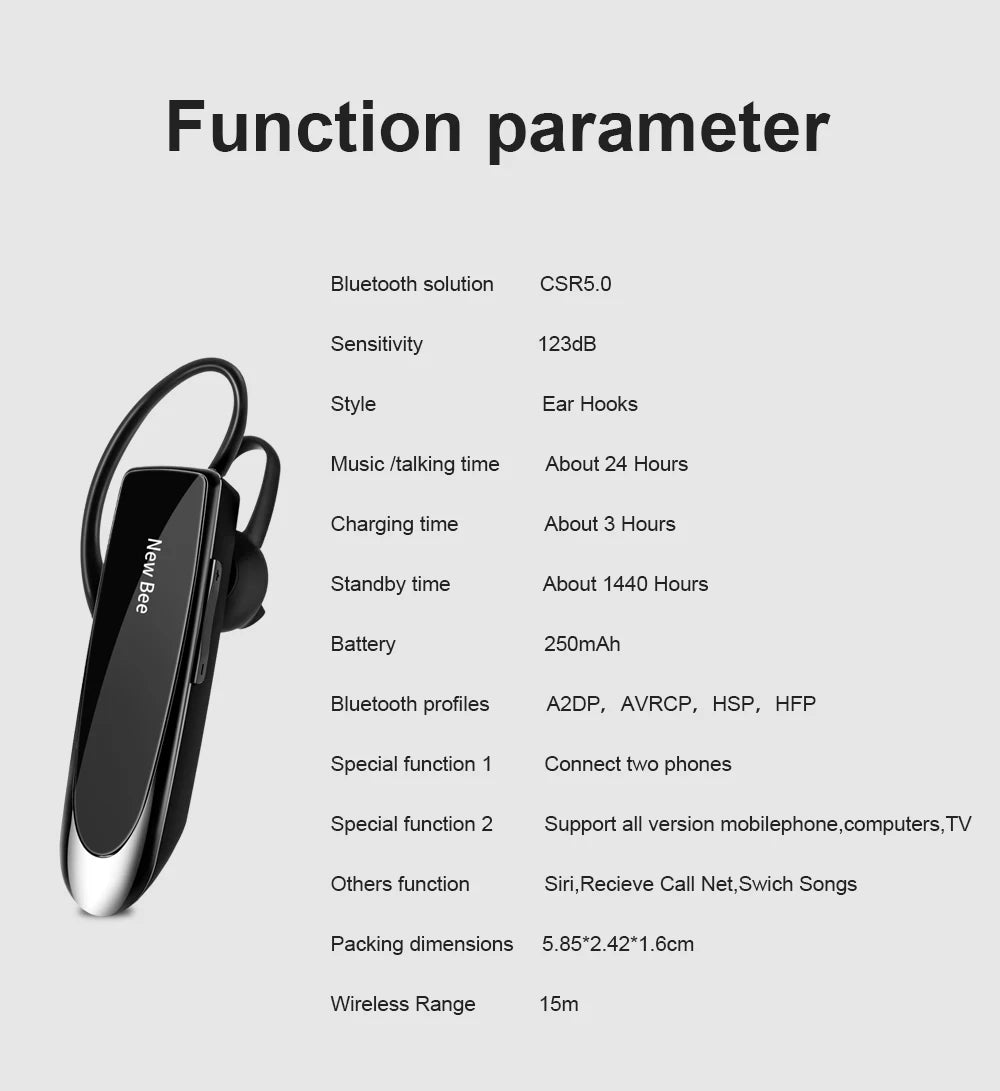 CowLost | mobile-phone-cases-new-bee-bluetooth-5-0-wireless-headset-earphones-with-mic-24h-playtime |17
