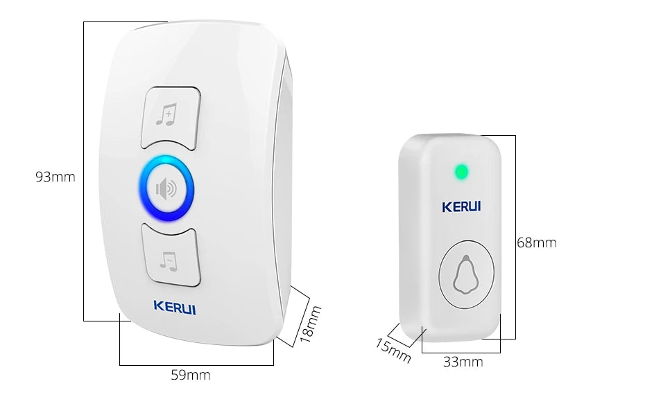 CowLost | wallets-money-clips-kerui-m525-ring-doorbell-with-touch-button-waterproof-door-bell-for-outdoor |17