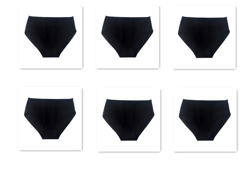 CowLost | product_id-6pcs-women-high-waist-seamless-breathable-cotton-briefs-m-2xl-solid-colors |31
