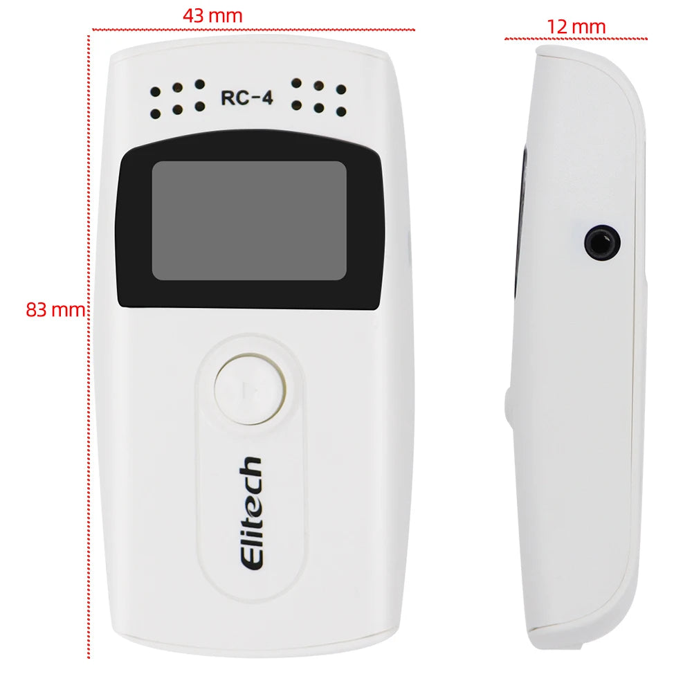USB Temperature Data Logger Recorder 16000 Points with Built-in NTC Sensor for Warehouse and Refrigerated Transport