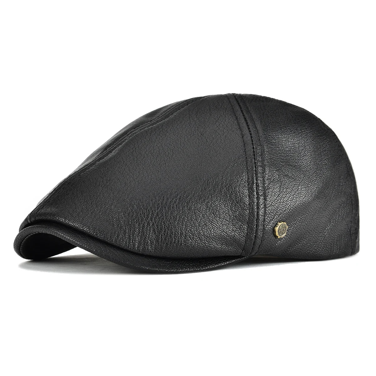 CowLost | voboom-leather-flat-cap-men-fall-winter-cabbies-hat |12