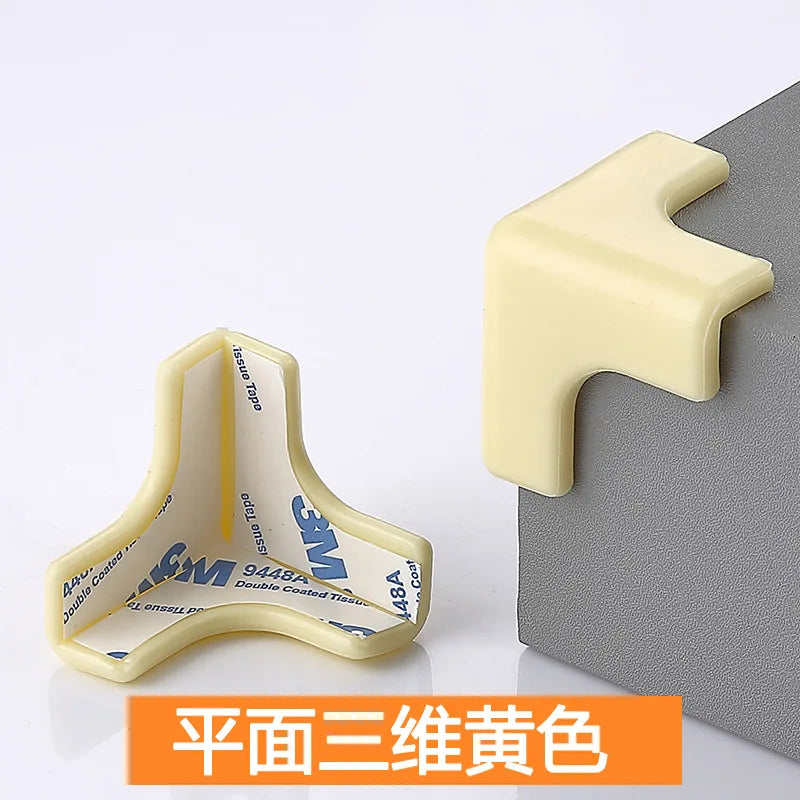 10pcs/lot Rubber Transparent L Shape Baby Safety Silicone Corner Protector