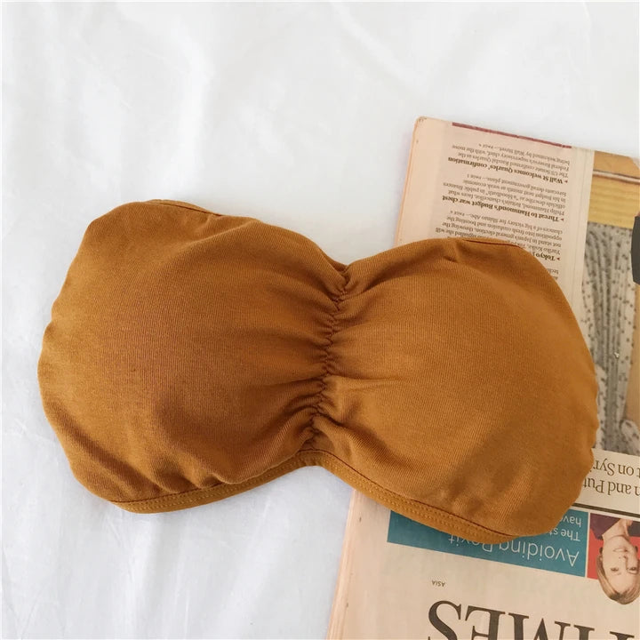 CowLost | women-strapless-bra-tube-top-cross-back-wireless-invisible-bra-seamless-underwear-female-sexy-lingerie-cotton-bralette-crop-top |14