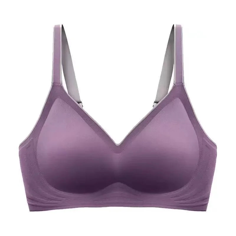 CowLost | product_id-plus-size-seamless-wire-free-push-up-bra-for-women-comfortable-shockproof |20
