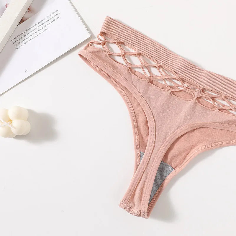 CowLost | product_id-high-waist-fishnet-hollow-g-string-thong-panties-for-women-sexy-lingerie |10