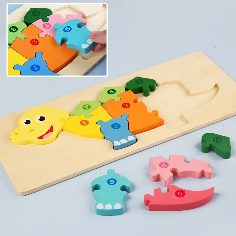 CowLost | fencing-barriers-wooden-baby-puzzle-toy-cute-animal-shapes-montessori-game |13