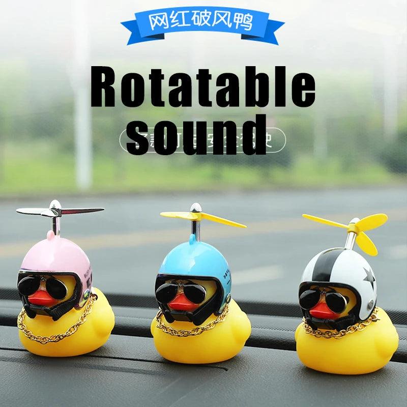 CowLost | product_id-car-dashboard-duck-ornament-with-helmet-cycling-toy-accessory |3