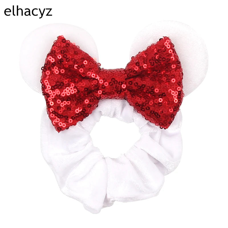 CowLost | mouse-ears-sequins-bow-women-velvet-scrunchies |44