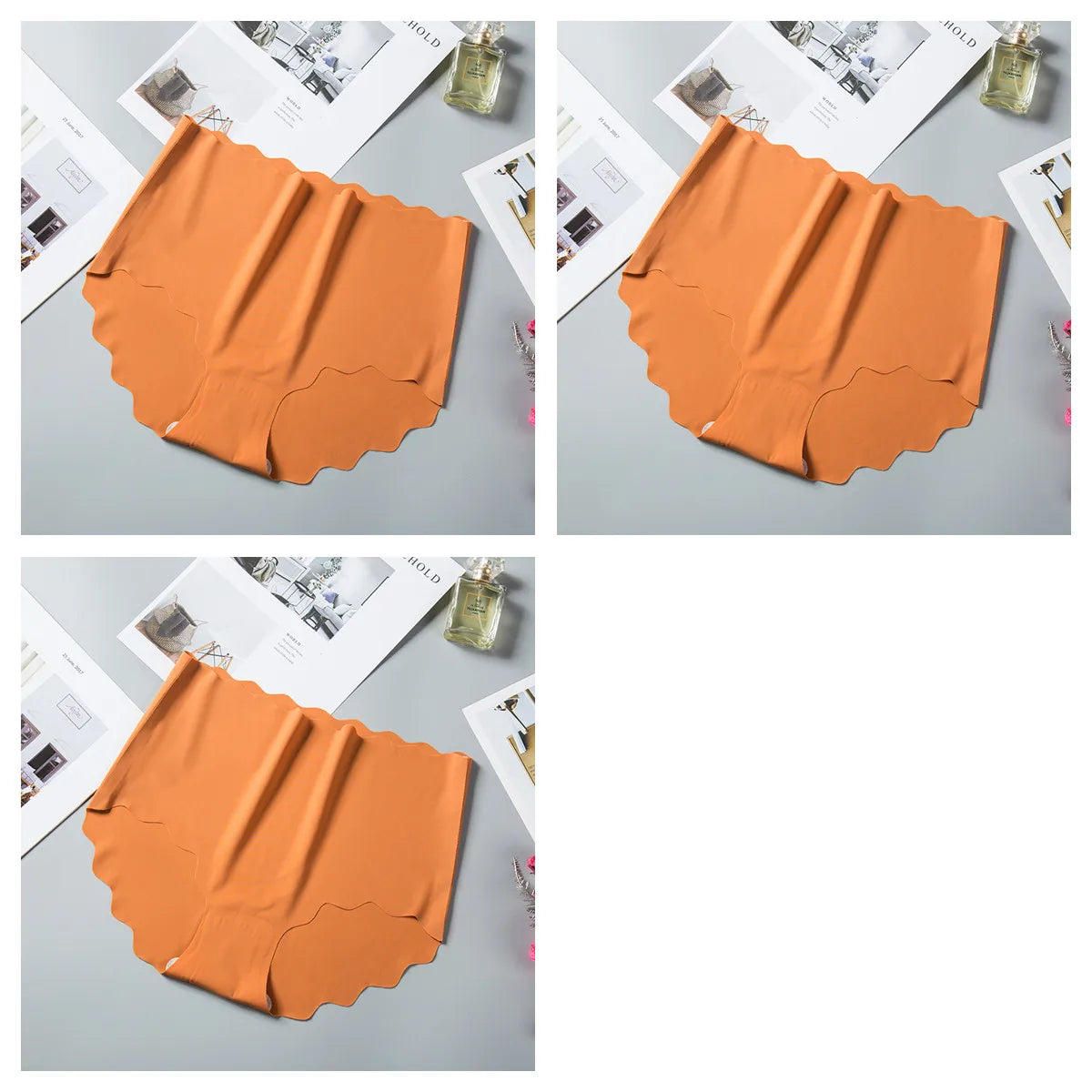 CowLost | product_id-3pcs-women-s-high-waist-seamless-ice-silk-hip-lift-briefs-m-xxl |23
