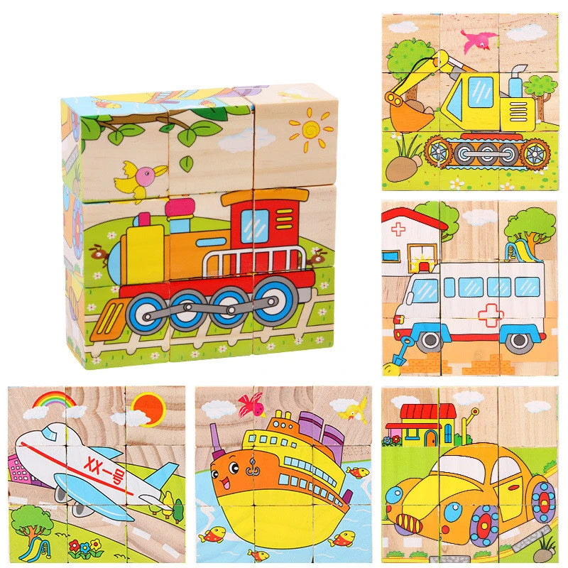 CowLost | fencing-barriers-baby-wooden-six-sided-cube-blocks-educational-toy |4