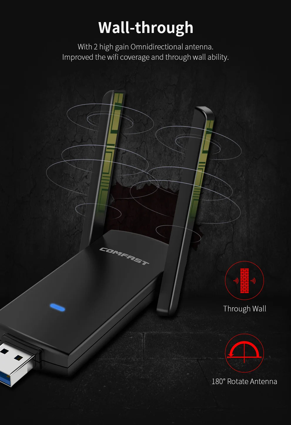 CowLost | comfast-gigabit-wifi-adapter-1300mbps-2-4g-5ghz-antenna-usb3-0 |13
