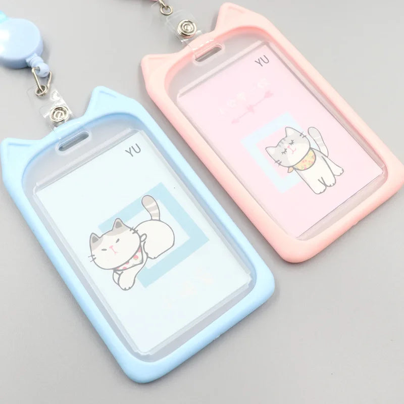 CowLost | uncategorized-cute-cartoon-cat-card-holder-with-retractable-reel-for-bank-id-bus-cards |11