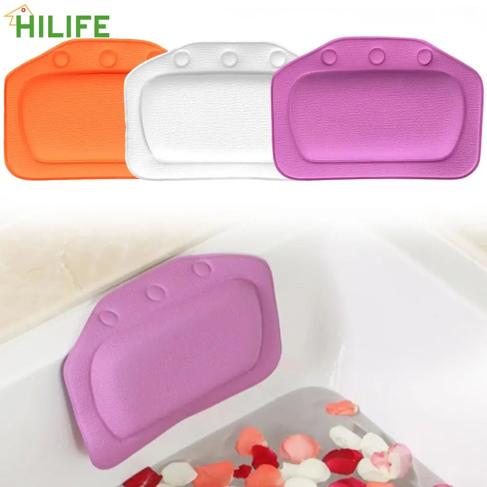 CowLost | product_id-neck-bathtub-cushion-headrest-with-suction-cups-21x31cm-bath-pillow-spa-accessory |1