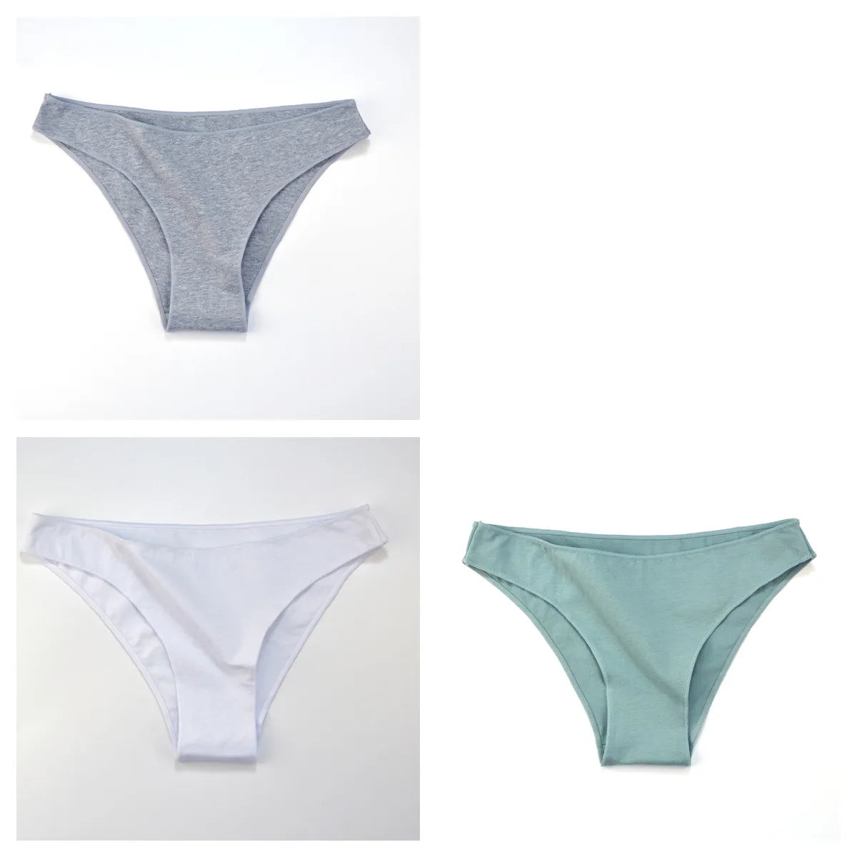 CowLost | product_id-3-pack-women-s-low-waist-cotton-briefs-breathable-solid-color-panties-m-xxl |28