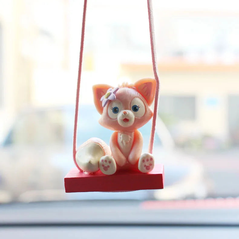 CowLost | product_id-resin-fox-penguin-car-pendant-rearview-mirror-decoration-animal-doll |8