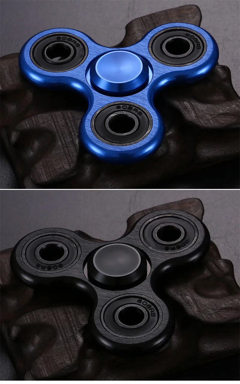 CowLost | aluminum-alloy-plating-fidget-spinner-metal-alloy-r188-mute-bearing-drawing-process-hand-spinner-stress-relief-adult-kids-toys |11