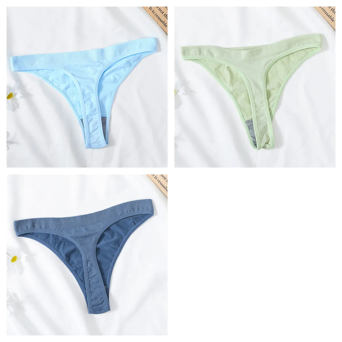 CowLost | product_id-3pcs-high-waist-seamless-brazilian-g-string-thongs-women-m-xl-t-back |27