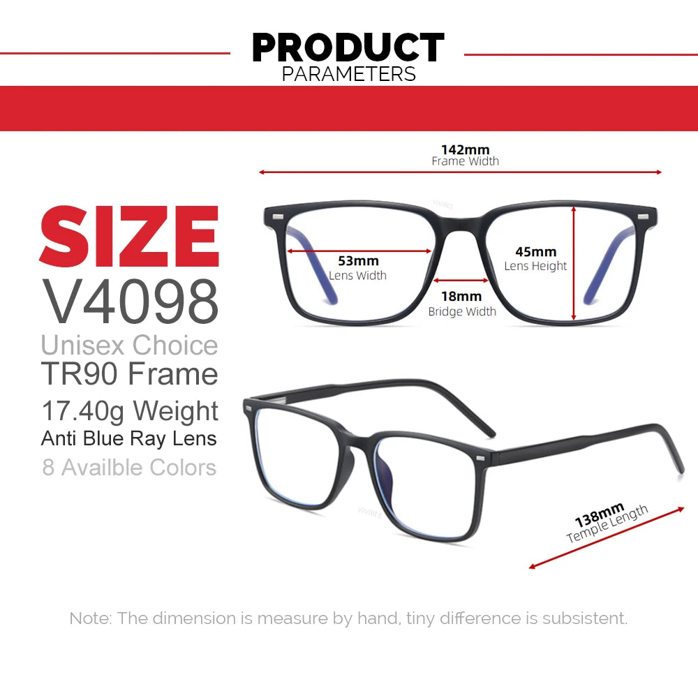 CowLost | uncategorized-vivibee-square-blue-light-blocking-glasses-for-men-women |8