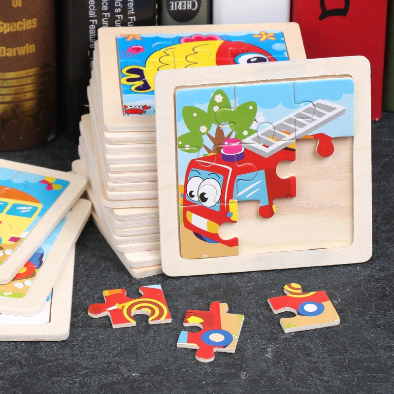 CowLost | fencing-barriers-11x11cm-3d-wooden-baby-puzzle-toy-educational-tangram |1