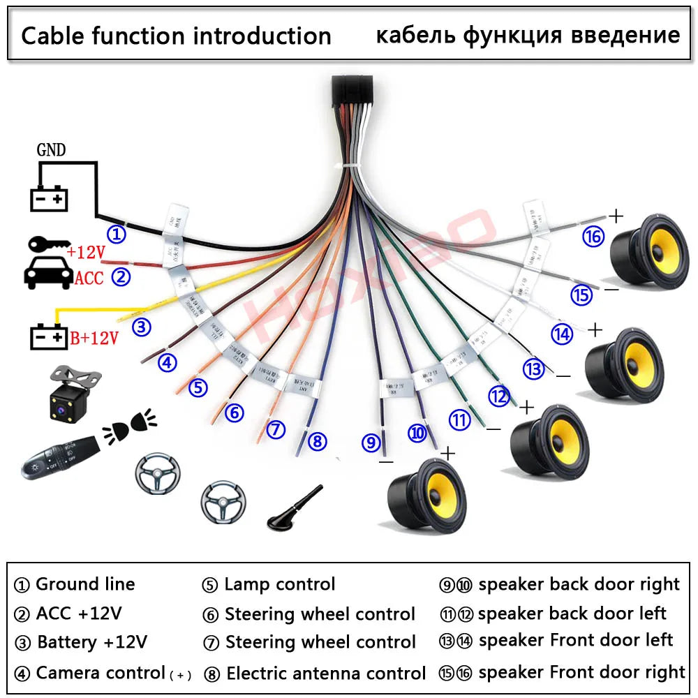 CowLost | iso-cable-car-radio-android-player-2din-stereo-accessories-for-suzuki-kia-vw-hyundai-honda-toyota-nissan-mitsubish-ford-outlande |10