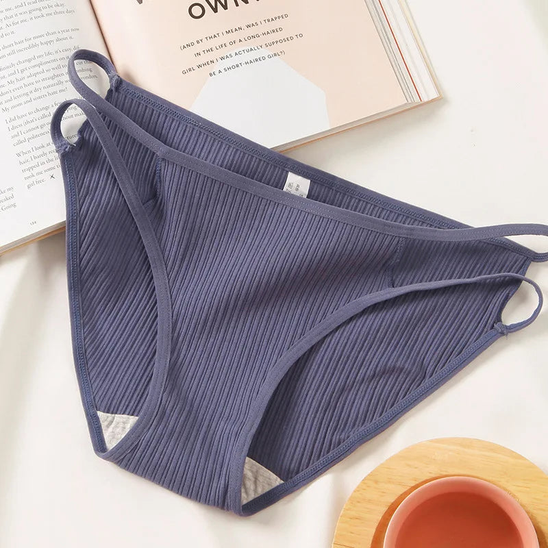 CowLost | product_id-women-s-cotton-low-waist-seamless-briefs-solid-color-hollow-out-panties-m-xl |5