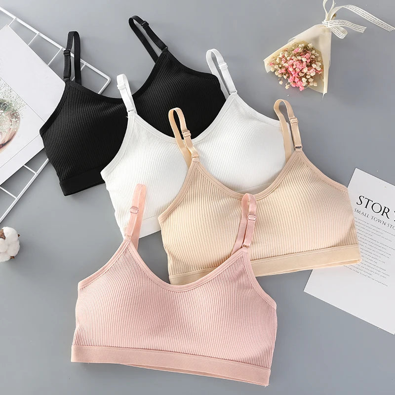 CowLost | product_id-women-s-padded-non-wire-solid-bandeau-tube-top-bra-with-adjustable-straps |6