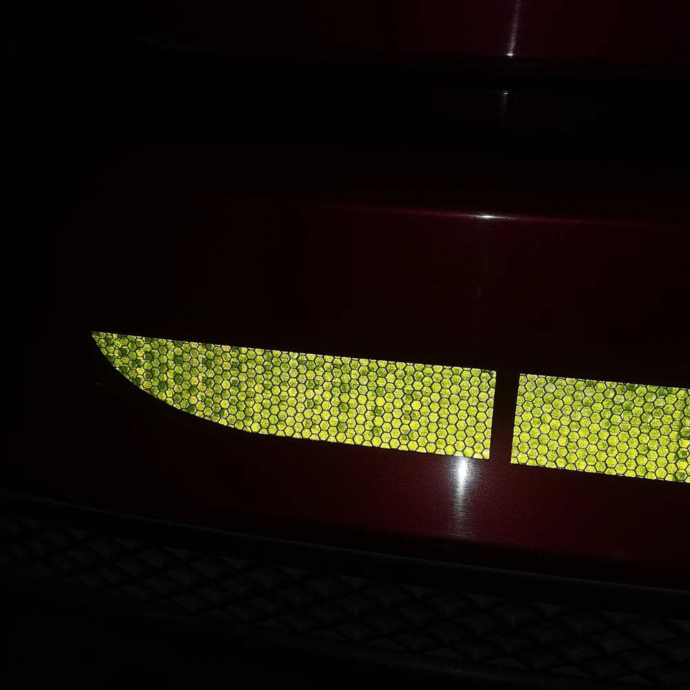 CowLost | 5pcs-set-car-reflectante-reflector-sticker-90-5-car-body-trunk-exterior-auto-accessories-reflex-exterior-warning-reflective-tape |12