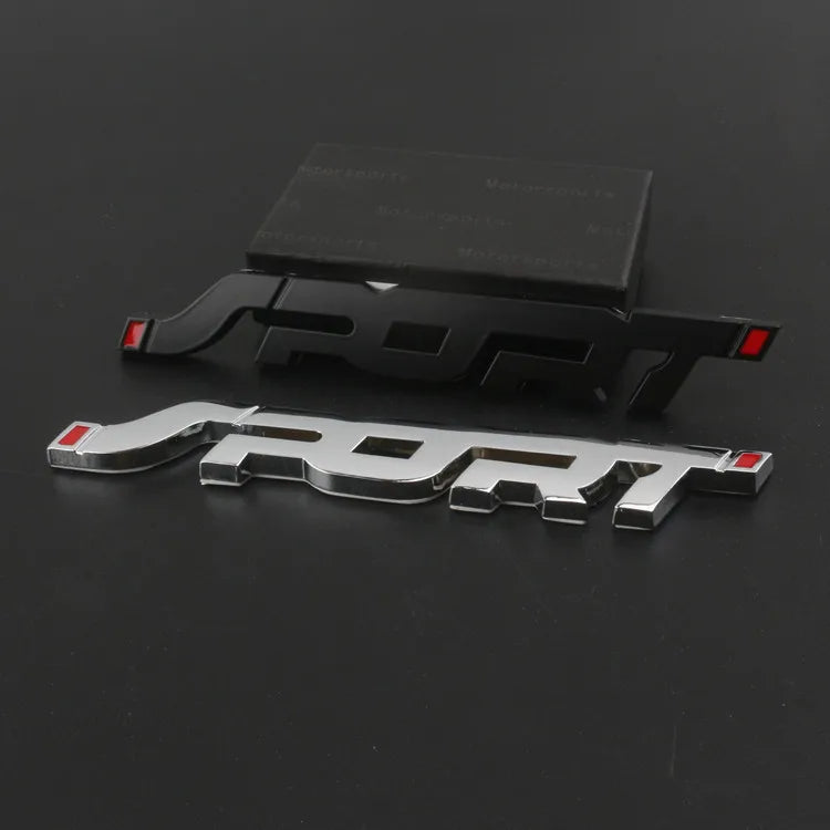 CowLost | car-accessories-sticker-styling-metal-3d-chrome-black-auto-car-trunk-racing-sport-word-letter-logo-emblem-badge-decal-sticker |12
