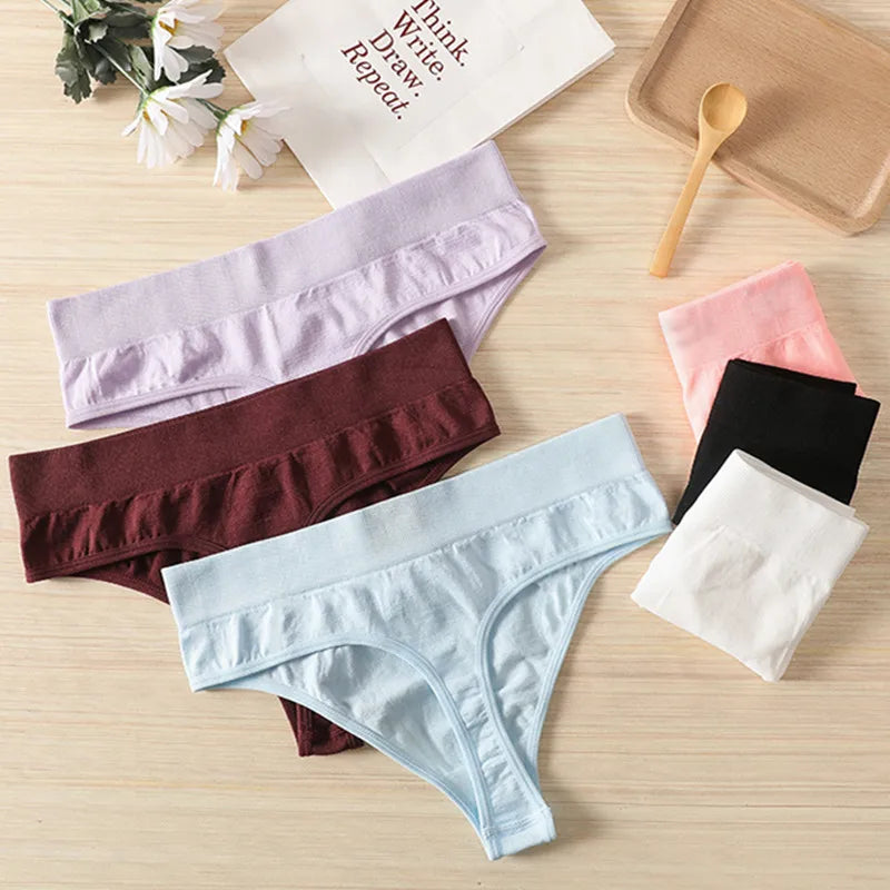 CowLost | product_id-women-s-high-rise-seamless-g-string-thong-panties-m-xl-solid-colors |6