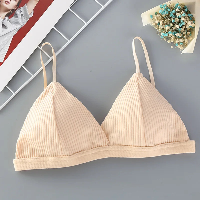 CowLost | product_id-cotton-padded-wire-free-push-up-bra-for-women-solid-comfortable-bralette |8